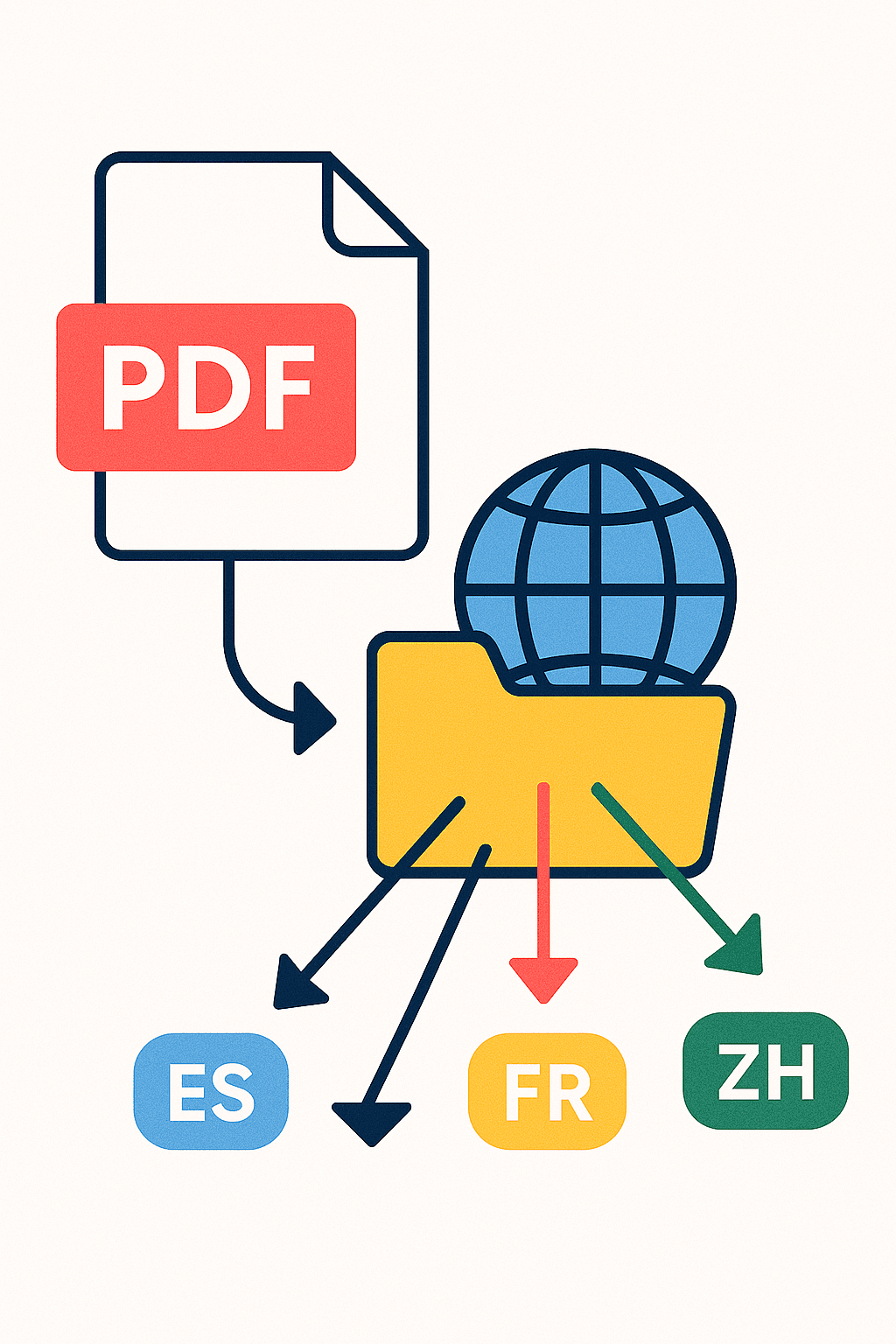 Share PDFs in multiple languages