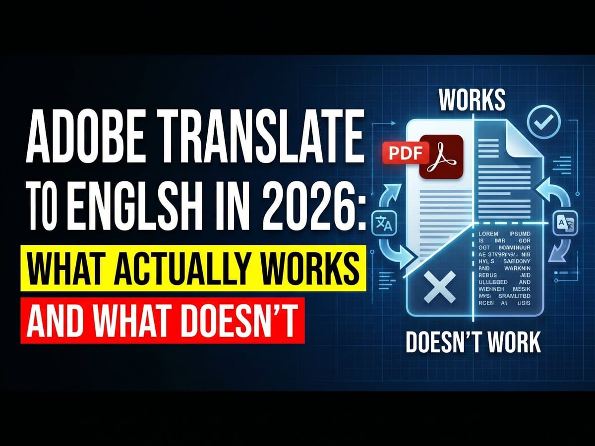 Adobe Translate to English: Does It Work? (+ Better Alternatives)