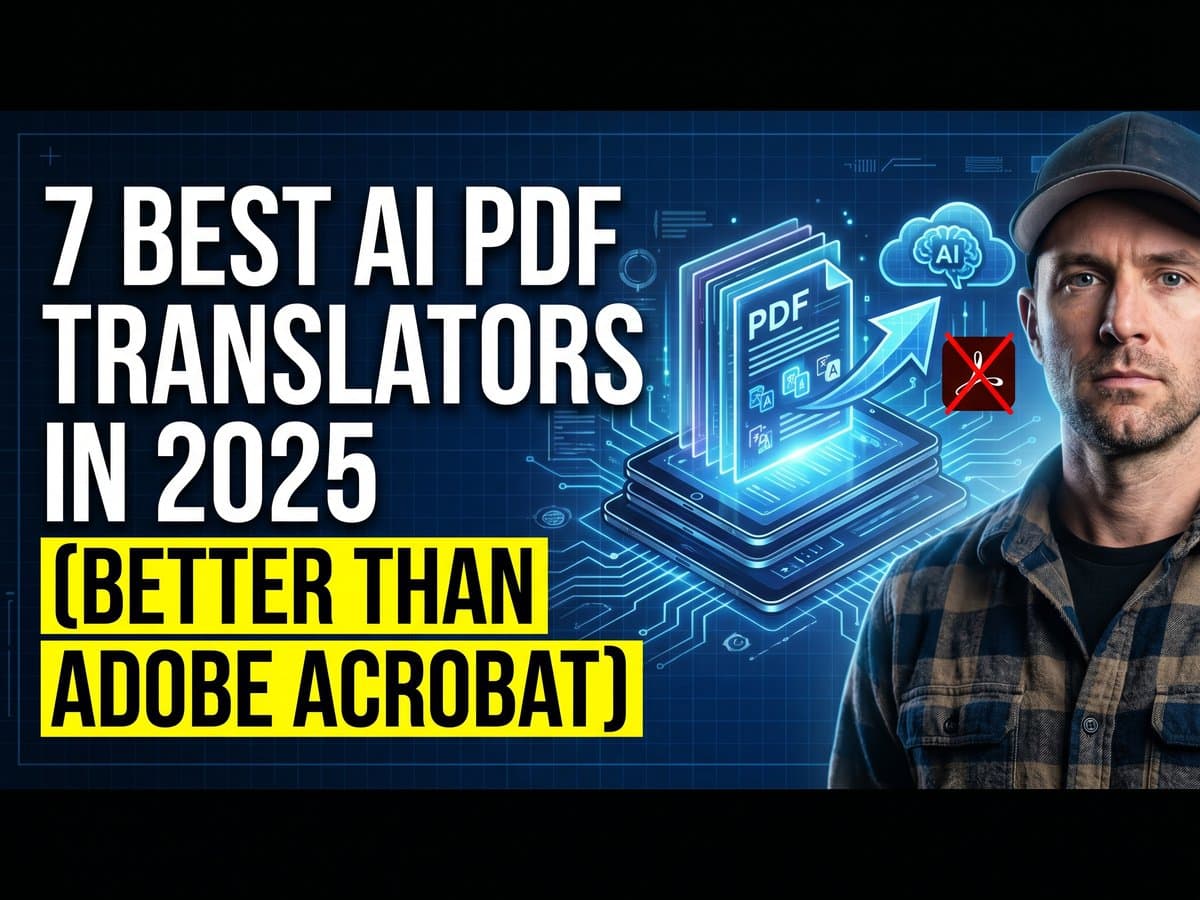 7 Best AI PDF Translators in 2025 (Better Than Adobe Acrobat)