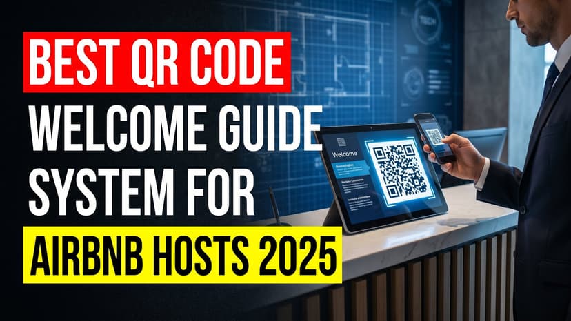 QR code welcome guide system for Airbnb hosts 2025