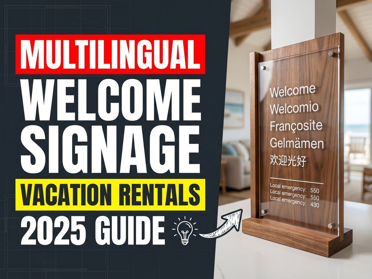 Multilingual school signage with QR codes