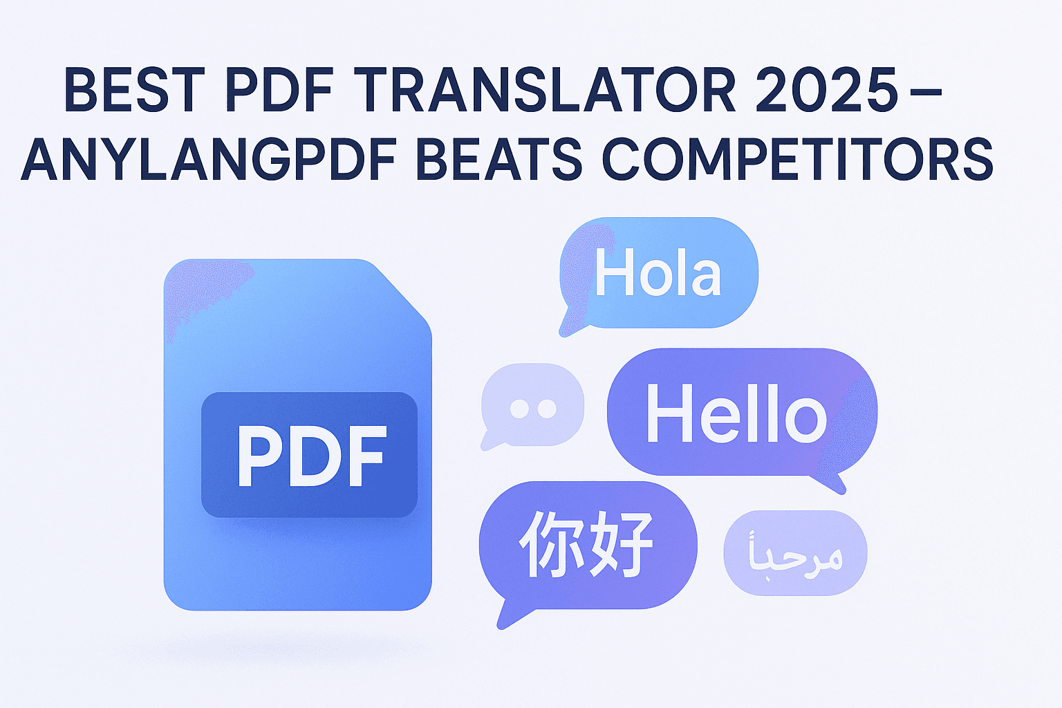 Best PDF Translator 2025 - AnyLangPDF vs Competitors