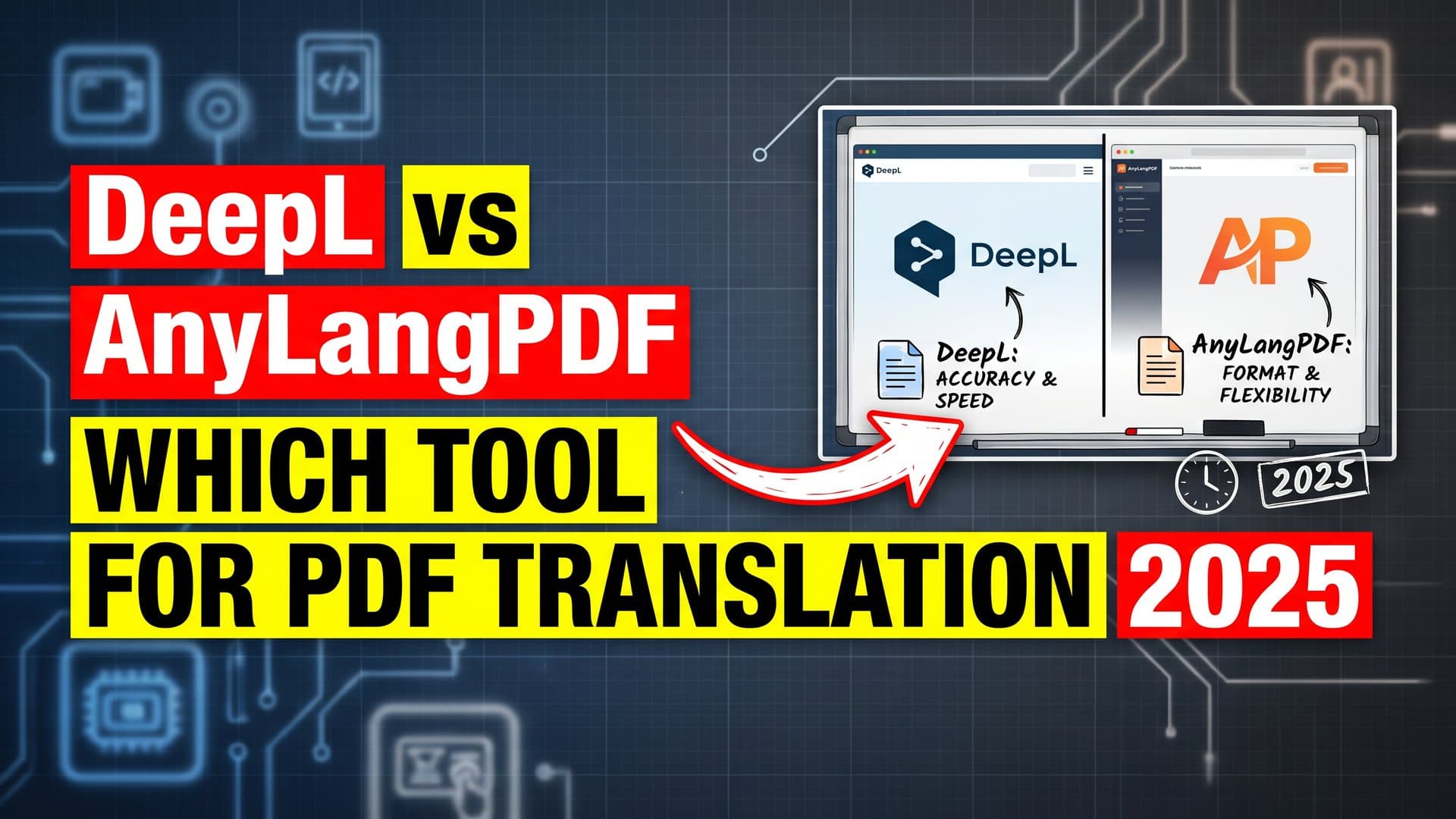 DeepL vs AnyLangPDF comparison for PDF translation
