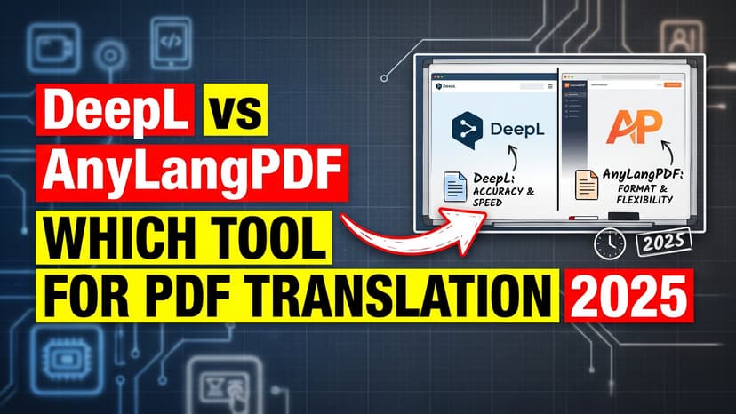 DeepL vs AnyLangPDF comparison for PDF translation