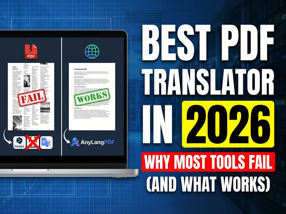 Best PDF Translator 2026 comparison and guide