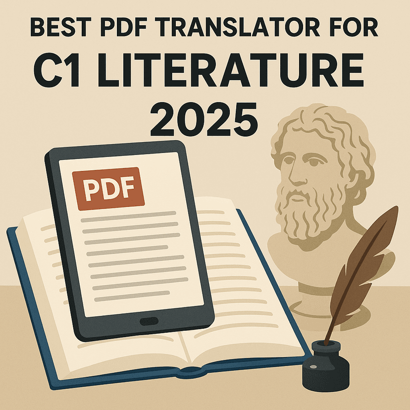 Best PDF Translator for C1 Literature 2025 guide