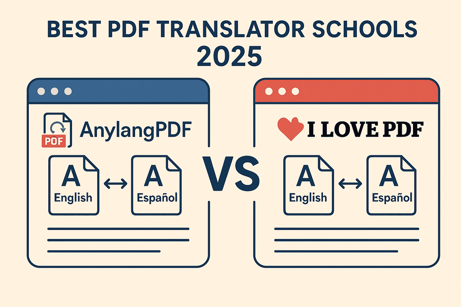 Best PDF Translator for Schools 2025: Why AnyLangPDF Beats iLovePDF