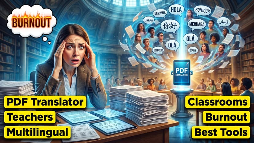 PDF Translation for Teachers in Multilingual Classrooms