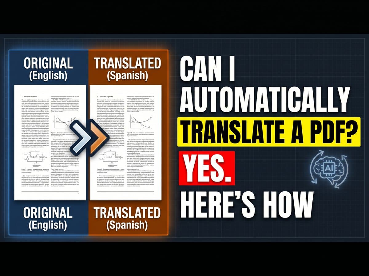 Automatically translate a PDF with AI
