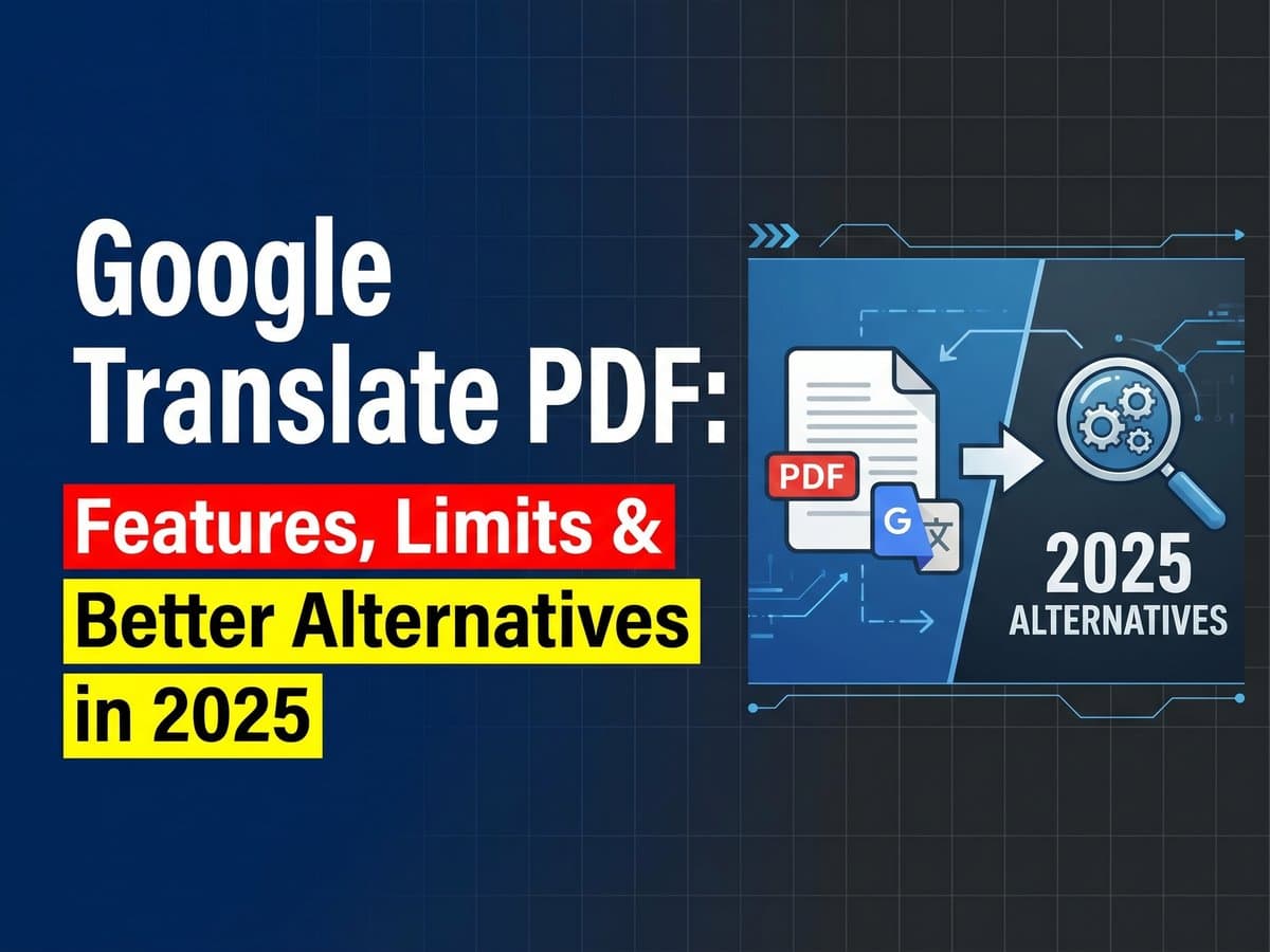 Google Translate PDF in 2026: Limits, Failures, and What Actually Works