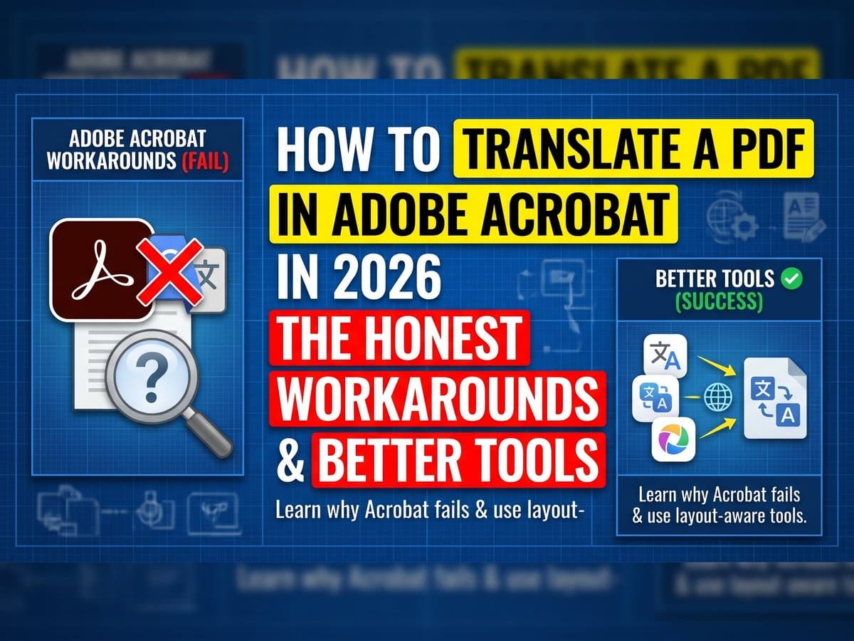 How to Translate a PDF in Adobe Acrobat (And Why You Need a Better Alternative)