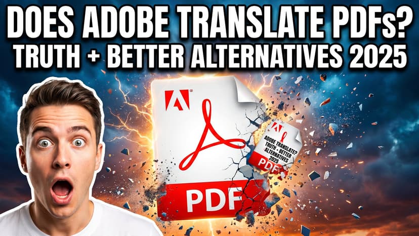 Why Adobe PDF Translation Failed and what works in 2026