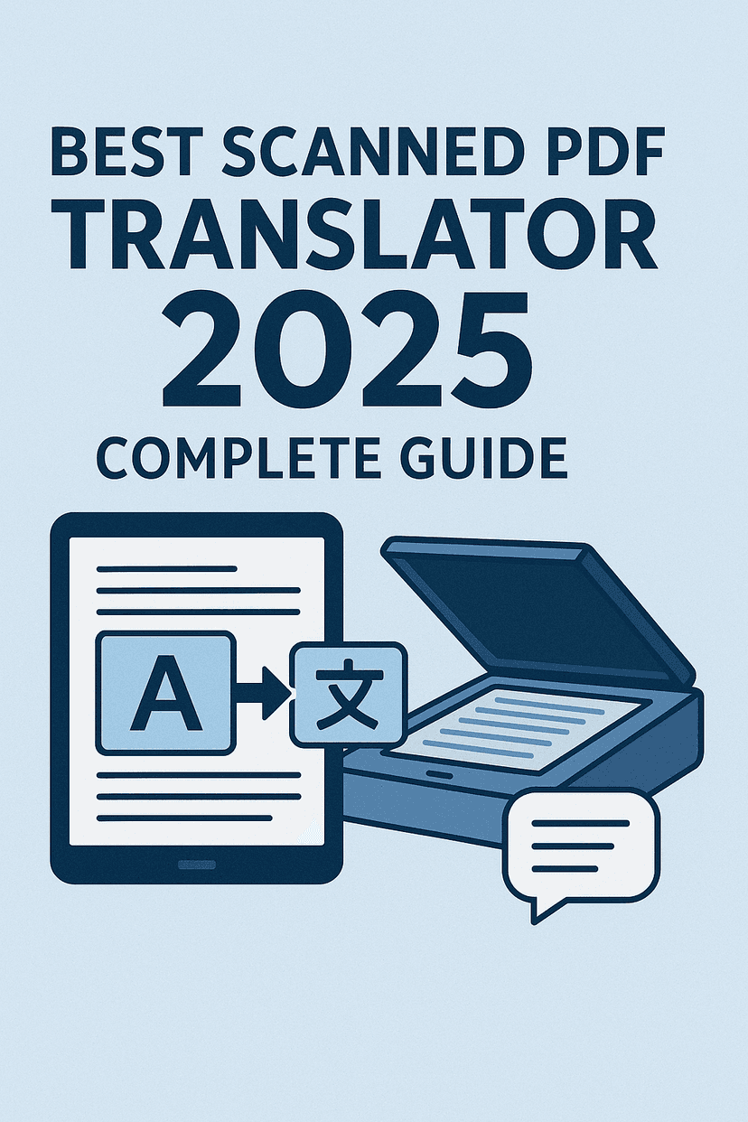Best Scanned PDF Translator 2025 with OCR technology